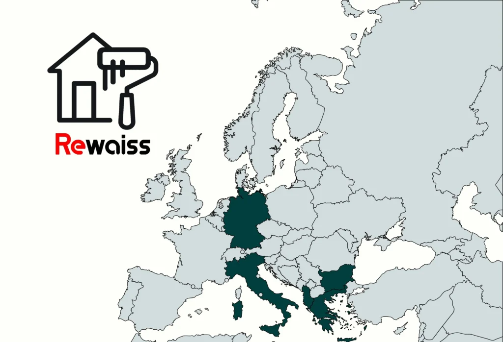 Rewaiss aktive Länder in Europa auf Karte